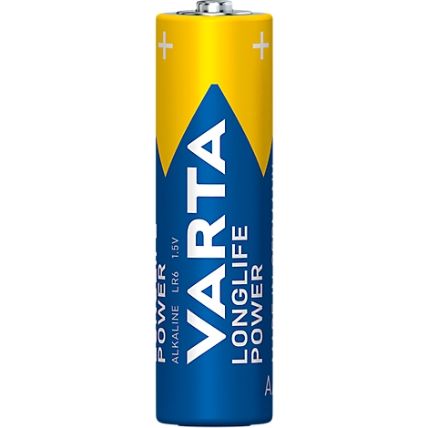 Piles VARTA Longlife Power, tension 1,5 V, particulièrement