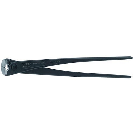 Pince coupante Knipex noire, prise de vue en détail. Texte sur l'outil: Knipex Germany.