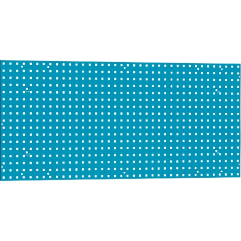 Fond turquoise avec des carrés blancs disposés en motif.