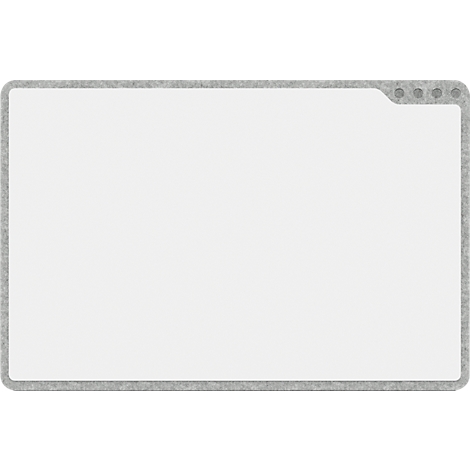 Cadre gris autour d'un rectangle blanc vide avec des coins arrondis.