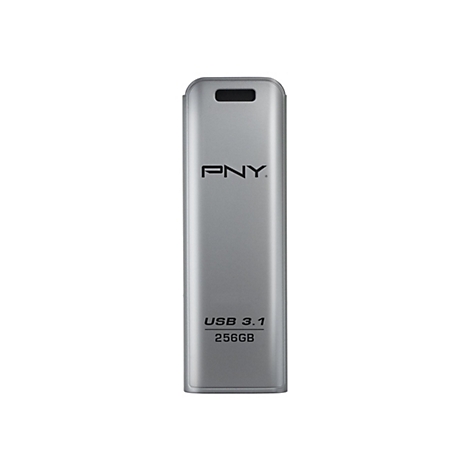 Clé USB argentée avec "PNY" et "USB 3.1 256 Go" imprimé.