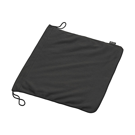 Sac à cordon gris foncé. Le logo Poly est visible en haut à droite.