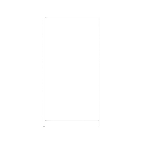 Bannière rectangulaire blanche avec des bâtons fins. Une image presque vide.