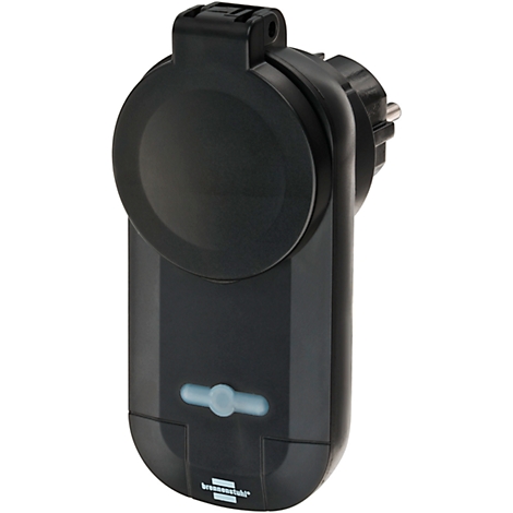 Prise électrique télécommandée BrematicPRO Brennenstuhl, noir, IP44 pour extérieur, 100 m de portée