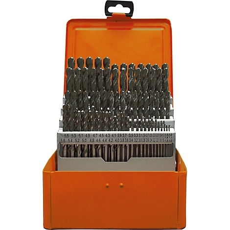 Coffret de forets orange, classés par taille.