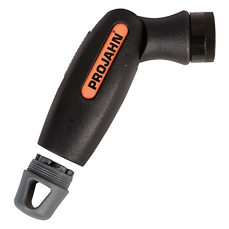 Lampe d'outil noire coudée avec logo PROJAHN orange, partiellement démontée.