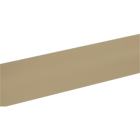 Een schuin geplaatst, rechthoekig paneel in beige.