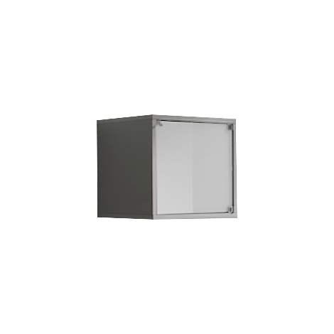 Puerta de vidrio para cubo estantería, blanco
