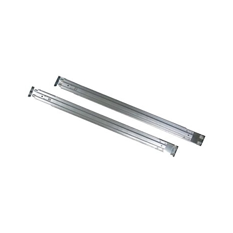 Deux barres métalliques argentées disposées en diagonale. Sur fond clair.