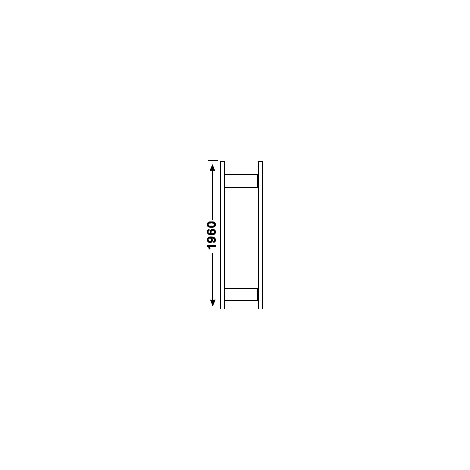 Schets van een ladder met de afmeting 1960.