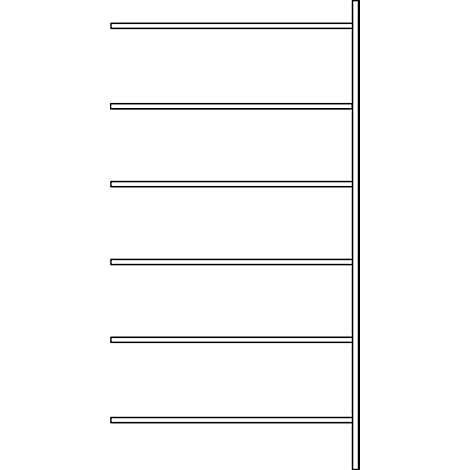 Représentation en noir et blanc d'un porte-serviettes avec des barres horizontales.