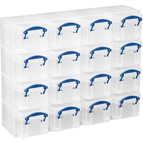 Really Useful Boxes Organizer Pack, 16 x 0,14 Liter Boxen, transparent, aus  PP günstig kaufen