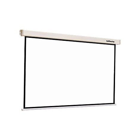 Leinwand mit weiÃŸem Tuch und schwarzem Rahmen, Marke reflecta.