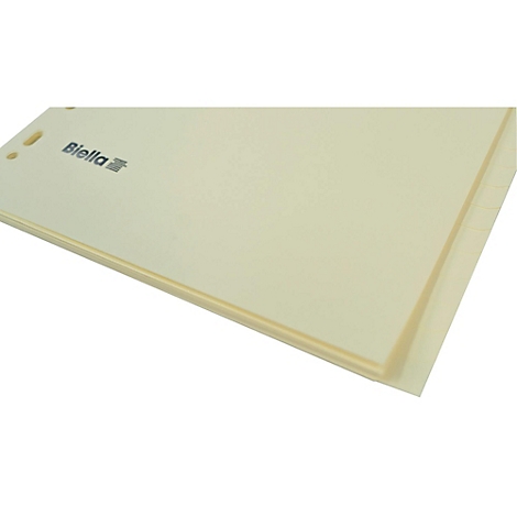 Beige Aktenmappe mit Logo "Biella".