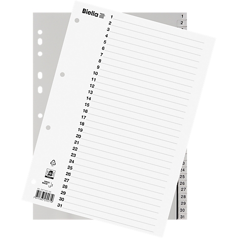 Feuille perforée gris clair avec lignes et chiffres dessinés. Sur le dessus, une feuille blanche, également avec des lignes et des chiffres.