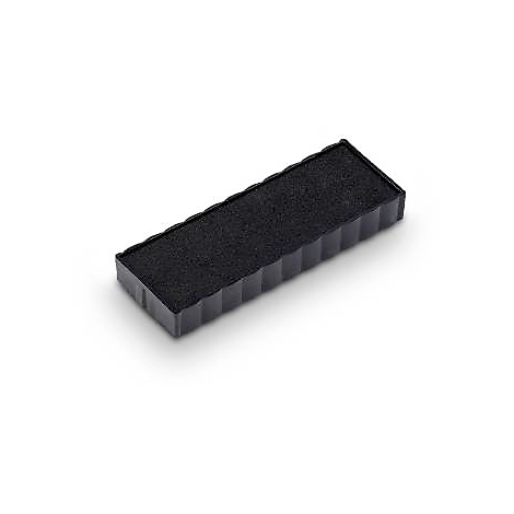 Black ink pad in rectangular shape on white background.