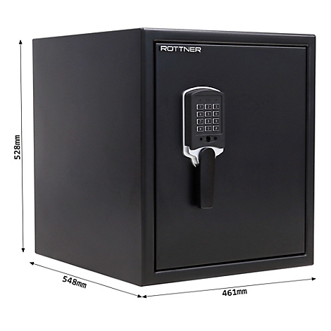 Rottner Coffre-fort ignifuge FIRE DATA 60 Serrure électronique noire