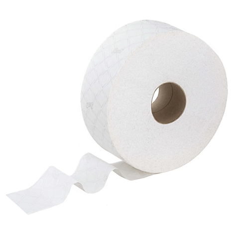 Un rouleau de papier toilette blanc avec du papier déroulé.