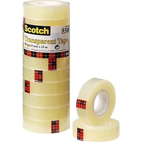 Scotch 3m Rouleau adhésif PP Scotch transparent 12 mm x 66 m en