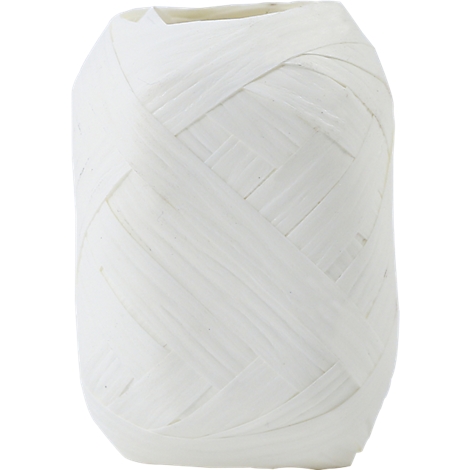 Rouleau de ruban cadeau blanc avec une texture tissée. Un rouleau de ruban cadeau sur fond neutre.