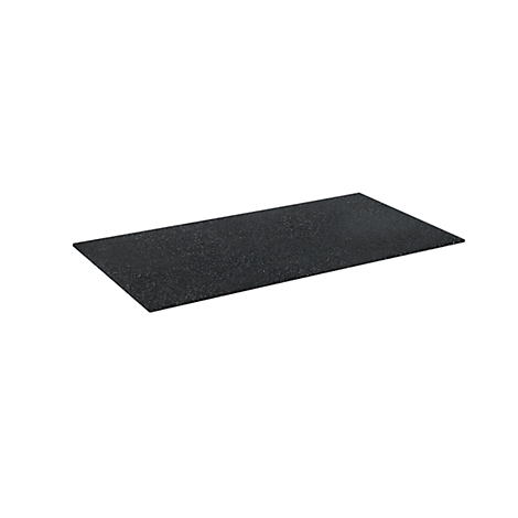 Rectangular, black pad lying slightly diagonally. The surface is rough and slightly textured.