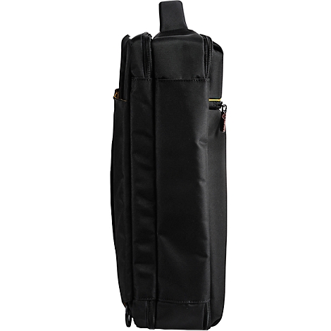 Sacoche pour ordinateur portable Exacompta Dual Exacitve, pour ordinateurs portables jusqu'à 15,6', documents jusqu'à DIN A4, L 320 x P 110 x H 490 mm, polyester, noir