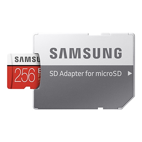 Samsung EVO Plus MB-MC256HA - Flash-Speicherkarte (microSDXC-an-SD-Adapter inbegriffen) - 256 GB - UHS-I U3 / Class10 - microSDXC UHS-I