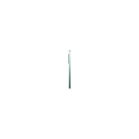 Hellgrünes Smartphone im Profil; rechte Seite, minimalistisches Design.