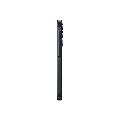 Dunkelgraues Smartphone in Seitenansicht. Mehrere Objektive und KnÃ¶pfe auf der linken Seite.