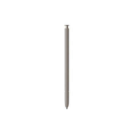 Stift in Beige auf weiÃŸem Hintergrund. Unten die Stiftspitze, oben eine Kappe.