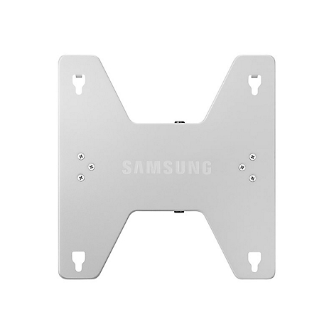 Halterung fÃ¼r TV-GerÃ¤te in WeiÃŸ, mit SAMSUNG Schriftzug.