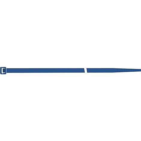 Gros plan d'un stylo bleu sur fond blanc.