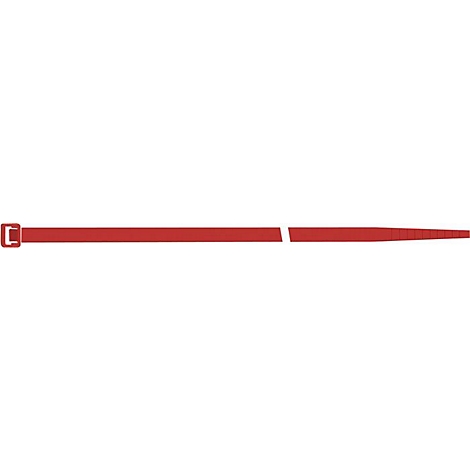 Gros plan sur un stylo rouge qui se rétrécit vers le bas.