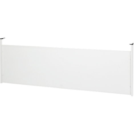White fence element, rectangular with two supports.