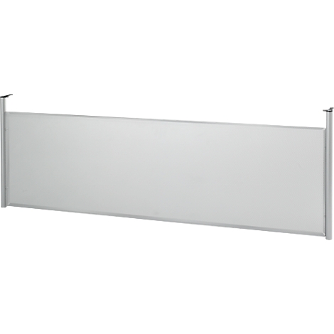 Grey, rectangular element with two side brackets. The surface appears smooth.