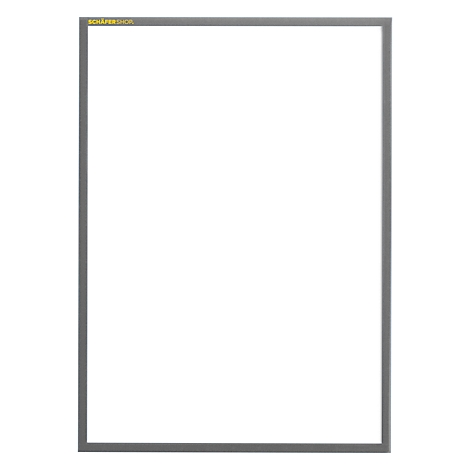 Marco de fotos gris con fondo blanco. Las palabras SCHÄFER-SHOP están en la esquina superior izquierda.