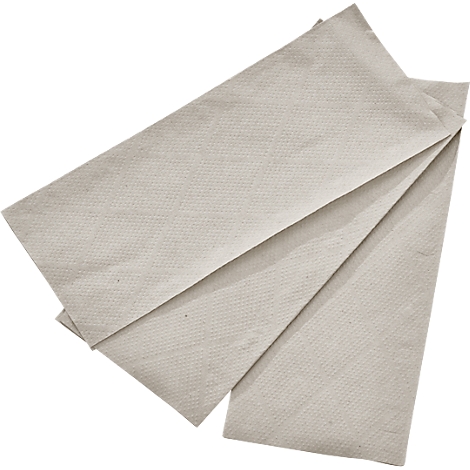 Several folded, cream-colored napkins overlap diagonally against a light background.