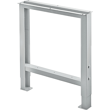 Light gray rectangular metal frame for a table or piece of furniture.