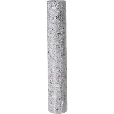 Ein zylindrischer Kern aus grauem, gesprenkeltem Beton mit sichtbarer Gesteinskörnung.