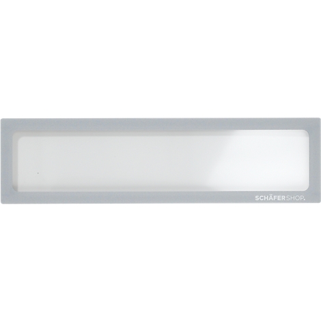 Cadre rectangulaire gris avec champ intérieur blanc et inscription SCHÄFERSHOR.