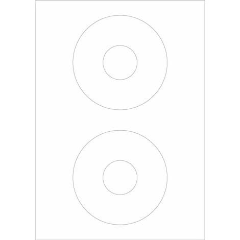 Dos círculos concéntricos en gris sobre fondo blanco. Los círculos superior e inferior son idénticos.