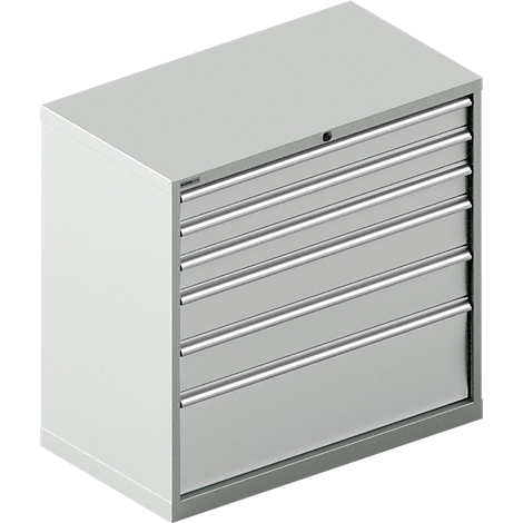 Schäfer Shop Select Ladekast SCHÄFER 54-27, 6 laden, tot 200 kg, B 1023 x D 572 x D 572 x H 1000 mm, lichtgrijs