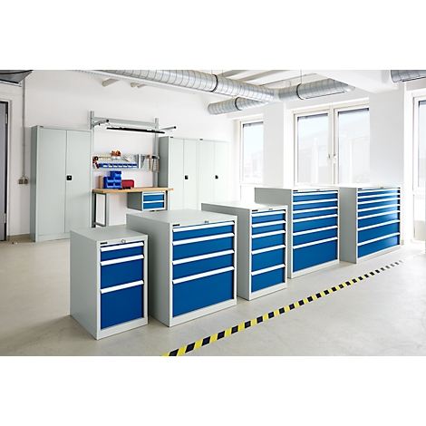 Schäfer Shop Select Ladekast SCHÄFER 54-27, 6 laden, tot 75 kg, B 1023 x D 572 x D 572 x H 1000 mm, gentiaanblauw, 6 lades, tot 75 kg, B 1023 x D 572 x H 1000 mm, gentiaanblauw