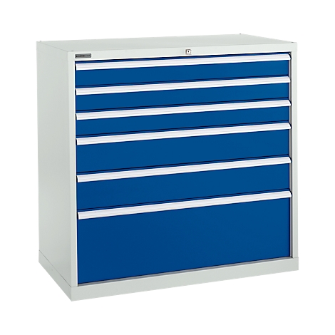 Schäfer Shop Select Ladekast SCHÄFER 54-27, 6 laden, tot 75 kg, B 1023 x D 572 x D 572 x H 1000 mm, gentiaanblauw, 6 lades, tot 75 kg, B 1023 x D 572 x H 1000 mm, gentiaanblauw