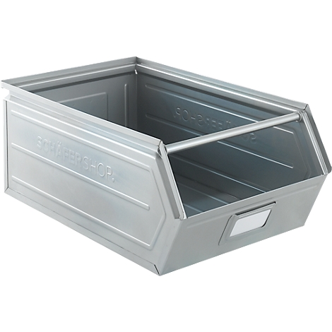 Schäfer Shop Select magazijnbak - met draagstang - L 524 x B 307 x H 201 mm- 26 liter - staal - gegalvaniseerd