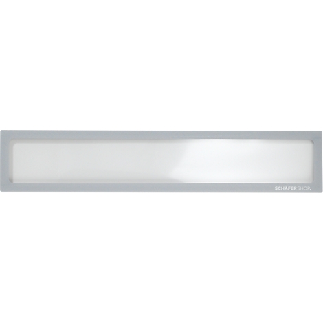 Een rechthoekig, wit element met een grijze rand. Tekst staat rechtsonder in kleine letters.