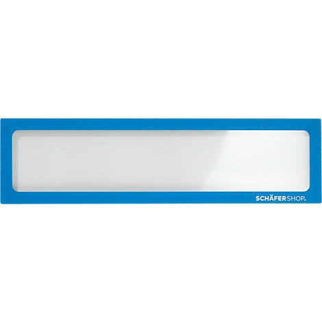 Blauw kader met wit vlak, rechtsonder opschrift: SCHÄFERSHOP.