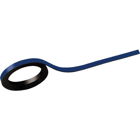 A blue adhesive tape unrolling in a loop.