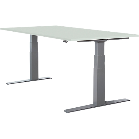 SchÃ¤fer Shop Select Schreibtisch LOGIN, elektrisch hÃ¶henverstellbar, Rechteck, T-FuÃ, B 1600 x T 800 x H 645-1290 mm, diverse Dekore & AusfÃ¼hrungen