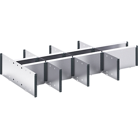 Metalen constructie met zwarte accenten, perspectief weergave.